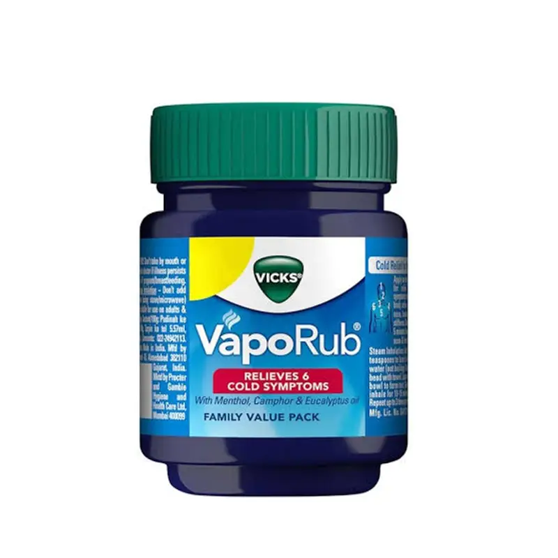 Picture of VICKS VAPORUB RELIEVES 6 COLD SYMPTOMS (INDIAN) - 25ML