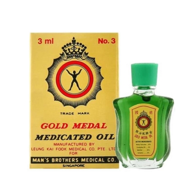 Picture of GOLD MEDAL MEDICATED OIL  (SINGAPORE) - 3ML
