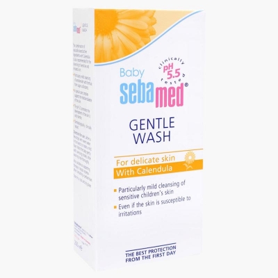 Picture of SEBAMED GENTLE WASH FOR DELICATE SKIN WITH CALENDULA (GERMANY) -200ML
