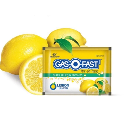 Picture of Mankindgas O fast lemon flavour Indian - 5gm 5pcs pack