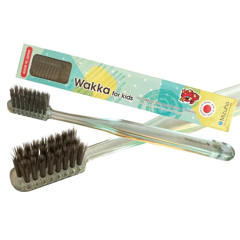 Picture of MIZUHA WAKKA FOR KIDS TOOTHBRUSH WITH BLACK SILICA FILAMENTS (JAPAN) - 1PCS