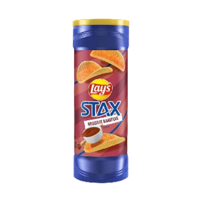 Picture of LAYS STAX POTATO CHIPS MESQUITE BARBECUE (USA) - 155.9GM