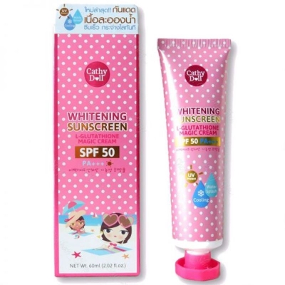 Picture of Cathy Doll  Whitening Sunscreen SPF 50 L-glutathione Magic Cream - 60ml