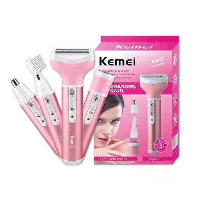 Picture of Kemei KM-6637 Multi Functional 4 In 1 Shaver For Women Shaver