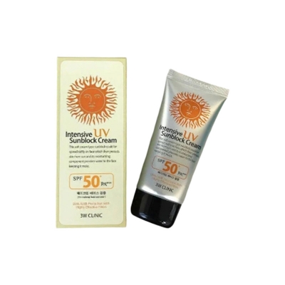 Picture of 3W CLINIC INTENSIVE UV SUNBLOCK CREAM 50+ PA++++  70ML