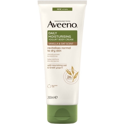 Picture of AVEENO DAILY MOISTURISING YOGURT BODY CREAM VANILLA & OAT SCENT - 200ML