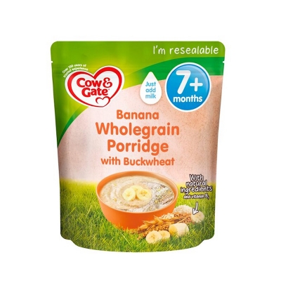 Picture of COW & GATE BANANA WHOLEGRAIN PORRIDGE WITH BUCKWHEAT 7 MONTH -  200GM