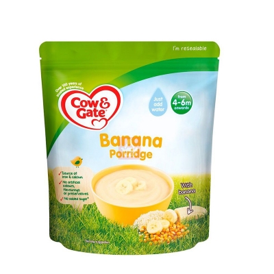 Picture of COW & GATE BANANA PORRIDGE  4 - 6 MONTH -  125GM