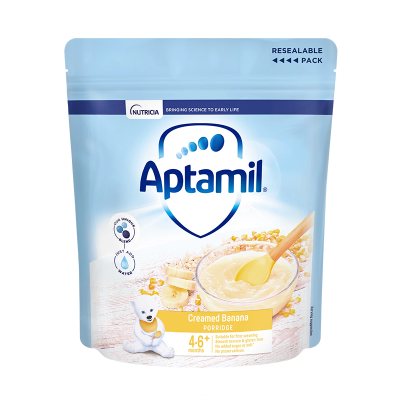 Picture of APTAMIL CREAMED BANANA PORRIDGE 4 - 6+ MONTH UK - 125GM