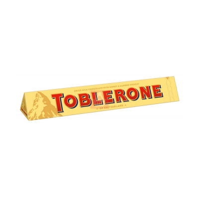Picture of TOBLERONE MILK CHOCOLATE WITH HONEY & ALMOND NOUGAT 100GM