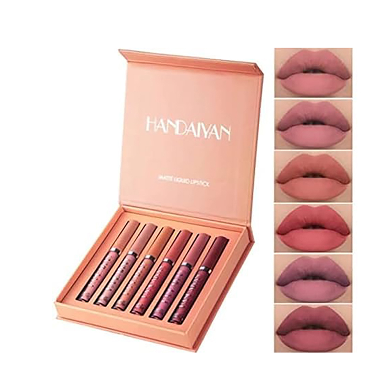 Picture of Handaiyan  Matte Liquid LIpstick Waterproof Non Stick Cup Lipgloss Gift Set  6*2.5ml Pack