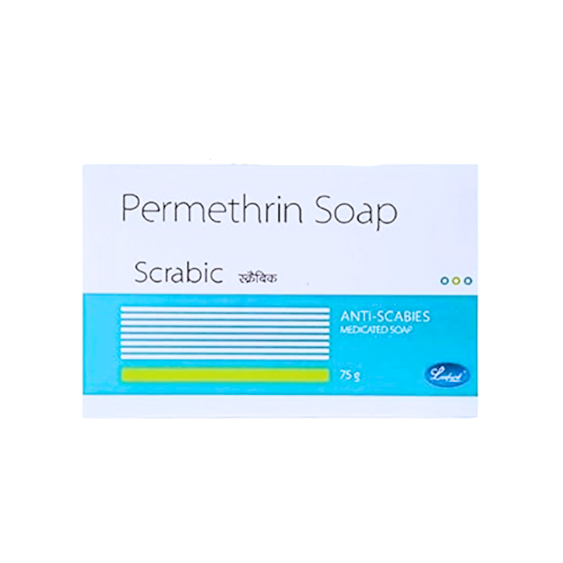 Picture of Scrabic Permethrin Anti Scabies Medicated Soap  75gm