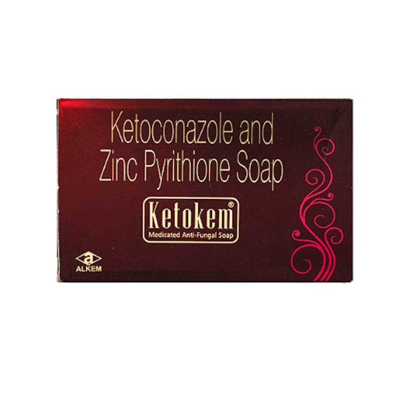 Picture of KETOKEM KETOCONAZOLE AND ZINC PYRITHIONE SOAP (INDIA) - 75GM