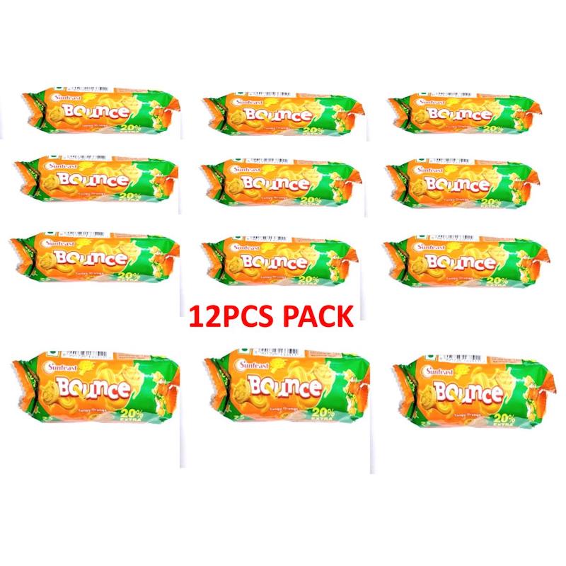 Picture of Sunfeast Bounce Tangy Orange Creme Biscuts (Indian) - 12Pcs Pack