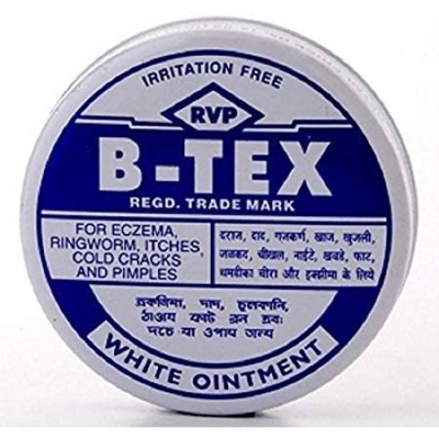 Picture of B - TEX WHITE OINTMENT SKIN ITCHES ECZEMA RASH RING WORM  (INDIAN) - 14GM