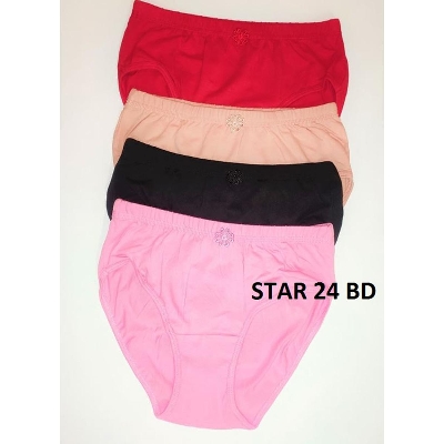 Picture of Pack of 4 Soft Cotton Modern Colorful Saxy Penty For Women