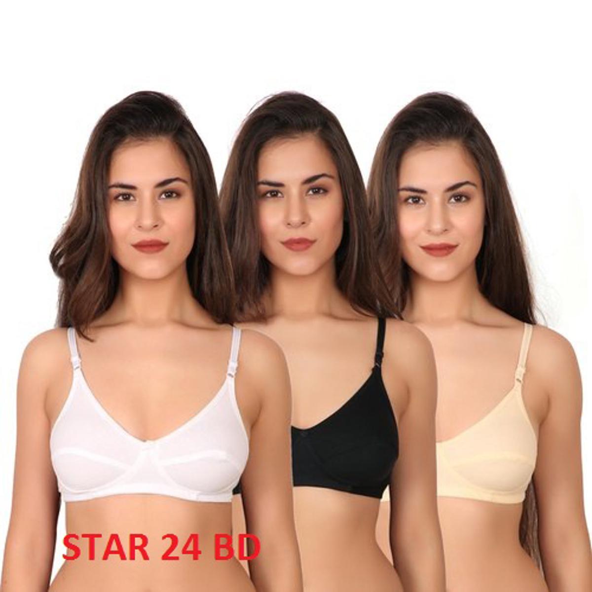 Picture of 100% Cotton Bra For Ladies ( 3 PCS )