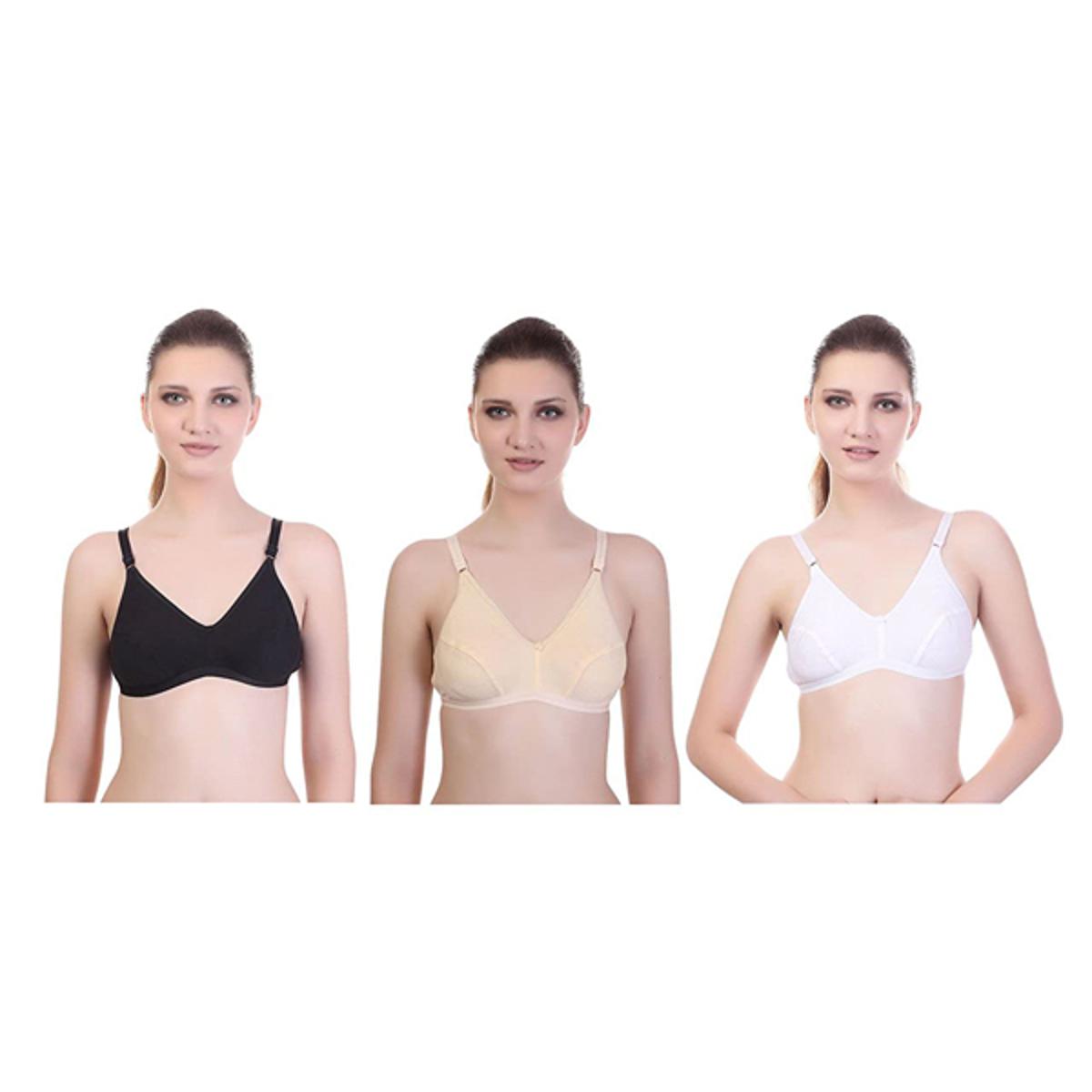 Picture of 100% Cotton Bra For Ladies ( 3 PCS )