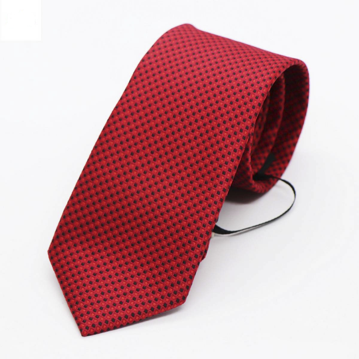 Picture of Red Black Dot Formal Broad Ties For Men