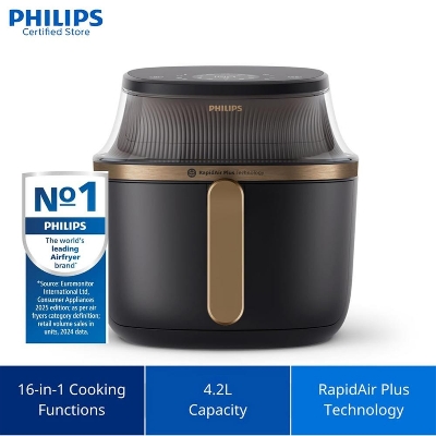 Picture of Philips NA332 Airfryer 3000 Series, See-through Cooking Window, Touchscreen, RapidAir Plus Technology 6.2 Ltr