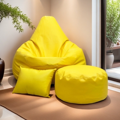 Picture of LAZY DUDE XXXL Combo Beanbag Set - Color Yellow