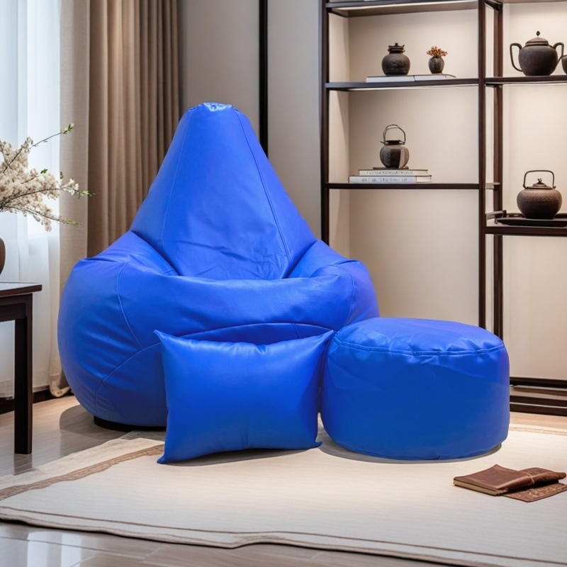 Picture of LAZY DUDE XXXL Combo Beanbag Set - Color Blue