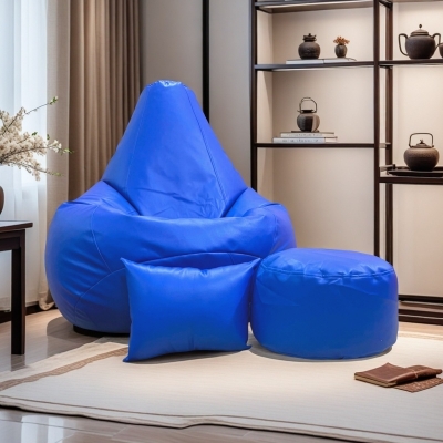 Picture of LAZY DUDE XXXL Combo Beanbag Set - Color Blue