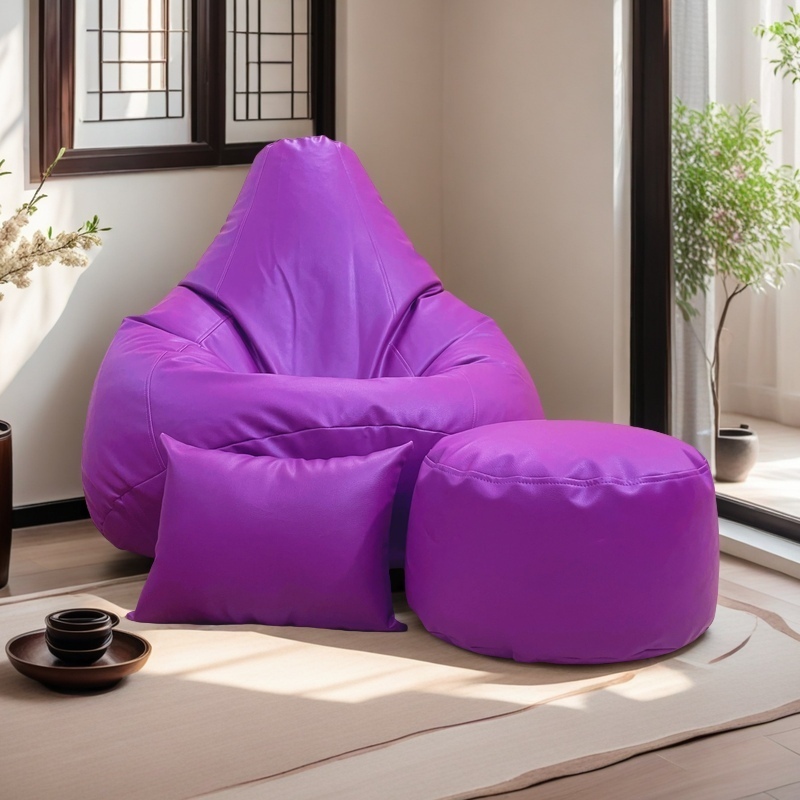 Picture of LAZY DUDE XXXL Combo Beanbag Set - Color Purple