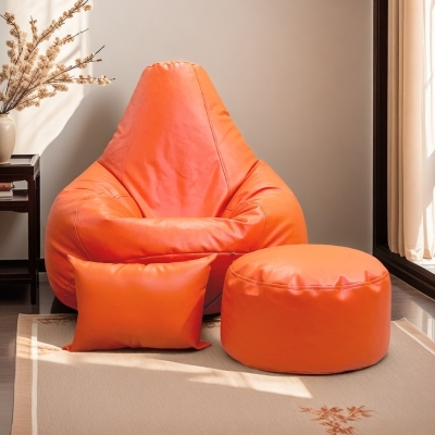Picture of LAZY DUDE XXXL Combo Beanbag Set - Color Orange