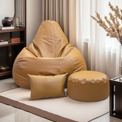 Picture of LAZY DUDE XXXL Combo Beanbag Set - Light Brown