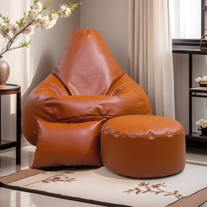 Picture of LAZY DUDE XXXL Combo Beanbag Set - Color Deep Brown