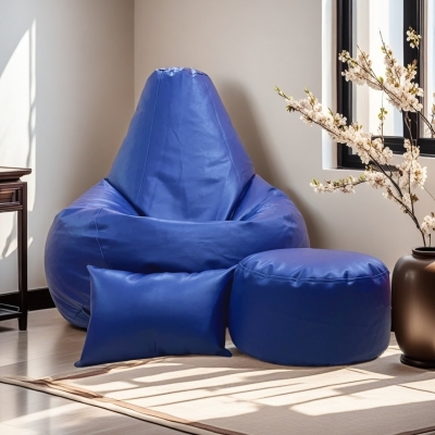 Picture of LAZY DUDE XXXL Combo Beanbag Set - Color Deep Blue