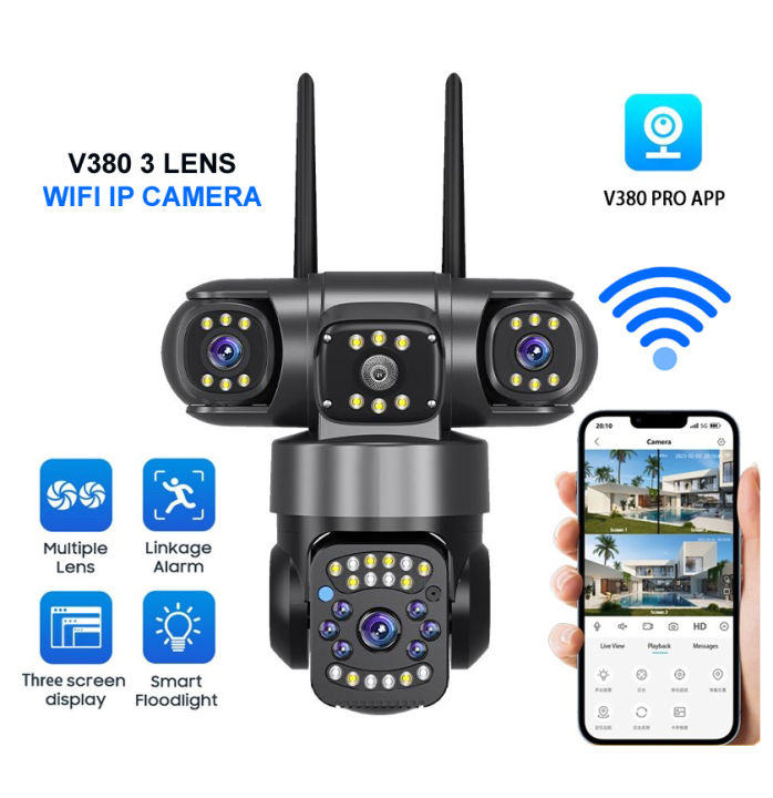 Three Lens Wi-Fi Camera Shajra Martonline shop bangladeshothoba.com