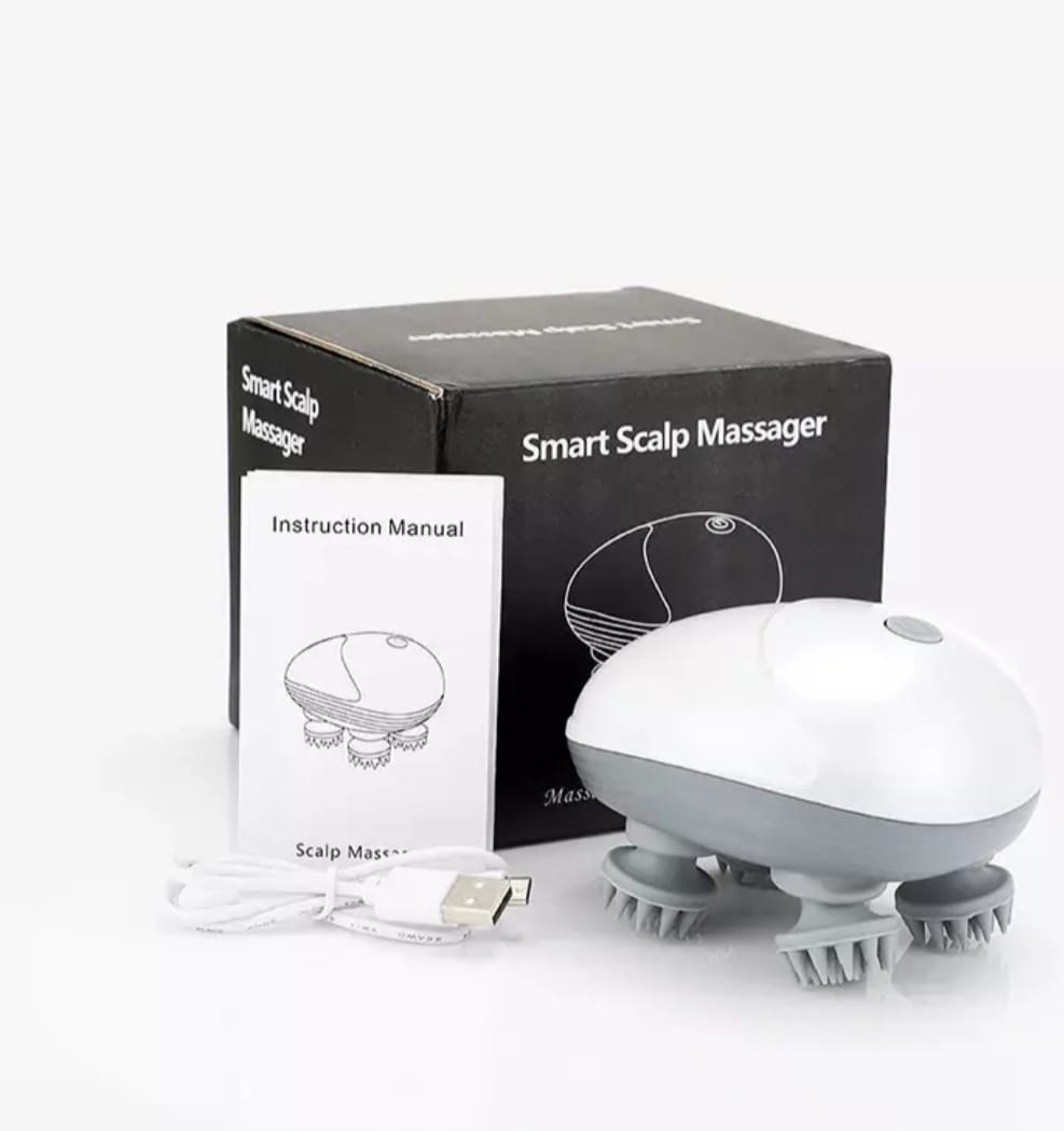 Picture of Scalp Head Hair Massager Electric Health Care Antistress Relax Body Massagem Deep Saude Tissue Prevent Body Massage