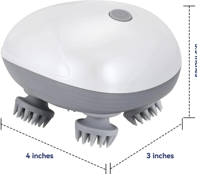 Picture of Scalp Head Hair Massager Electric Health Care Antistress Relax Body Massagem Deep Saude Tissue Prevent Body Massage