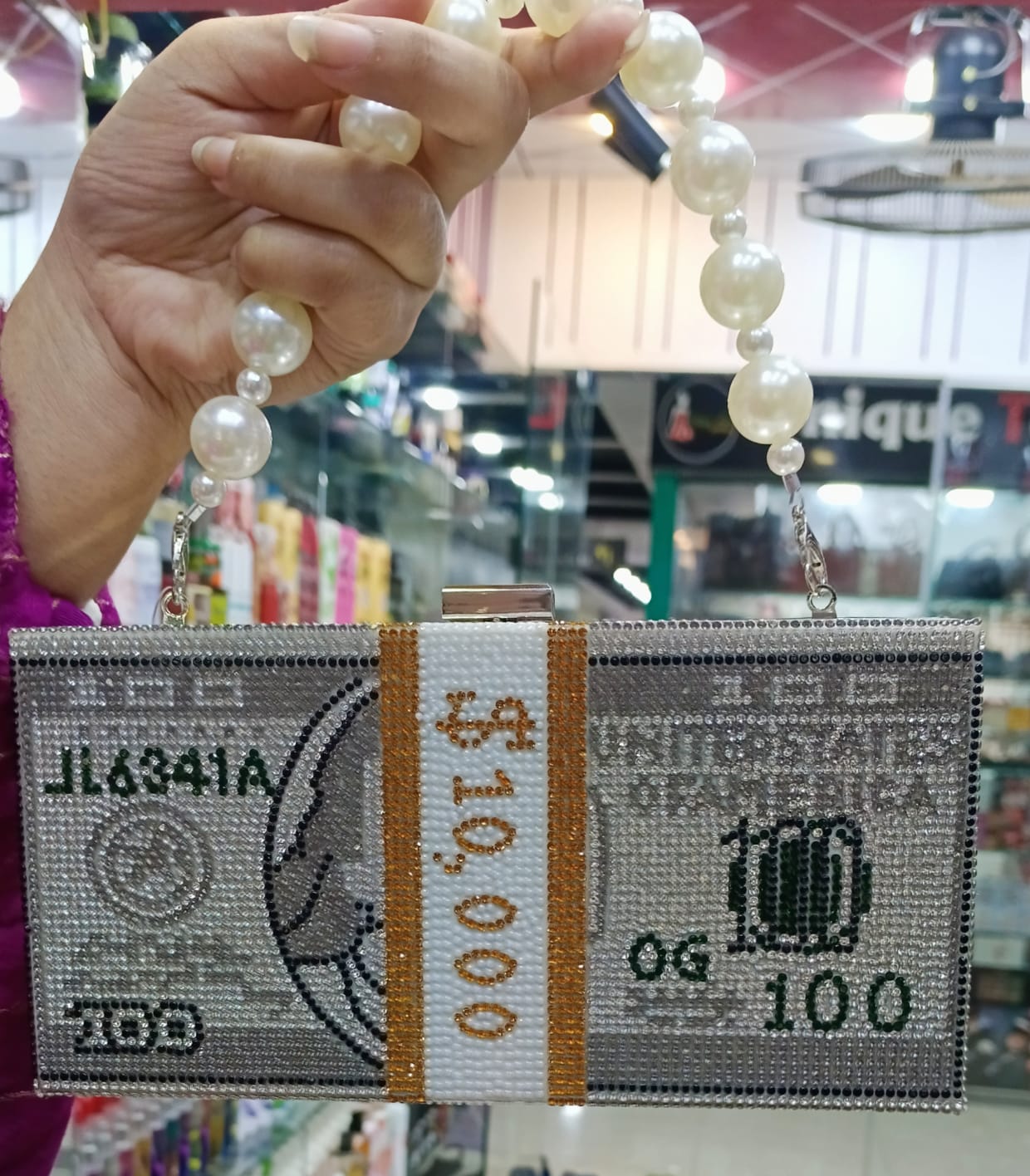 Picture of International China product Fashion Bag light weight ladies bag one chamber stone party bag for female- 1 piece