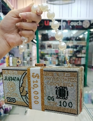 Picture of International China product Fashion Bag light weight ladies bag one chamber stone party bag for female- 1 piece