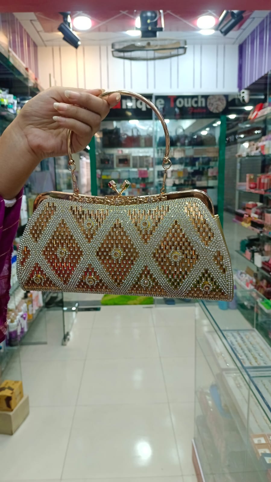 Picture of International China product Fashion Bag light weight ladies bag one chamber stone party bag for female- 1 piece