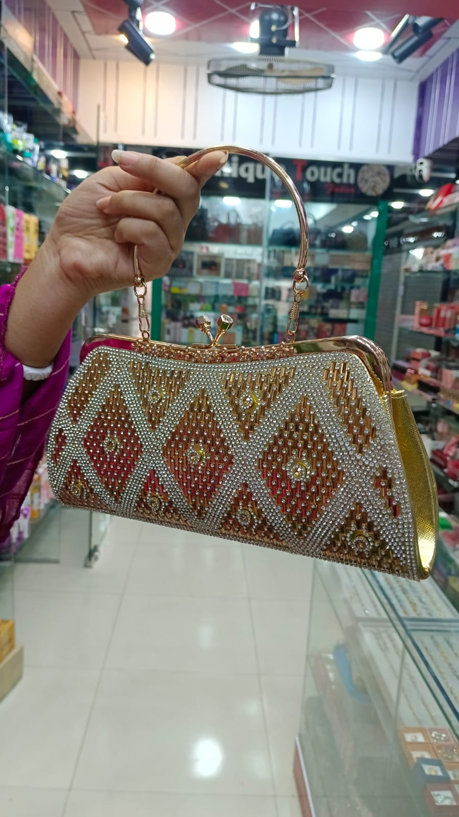 Picture of International China product Fashion Bag light weight ladies bag one chamber stone party bag for female- 1 piece