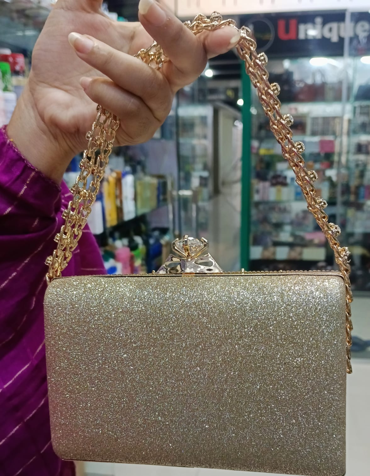 Picture of International China product Fashion Bag light weight ladies bag one chamber stone party bag for female- 1 piece