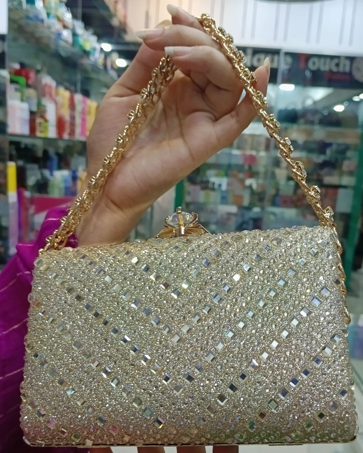 Picture of International China product Fashion Bag light weight ladies bag one chamber stone party bag for female- 1 piece