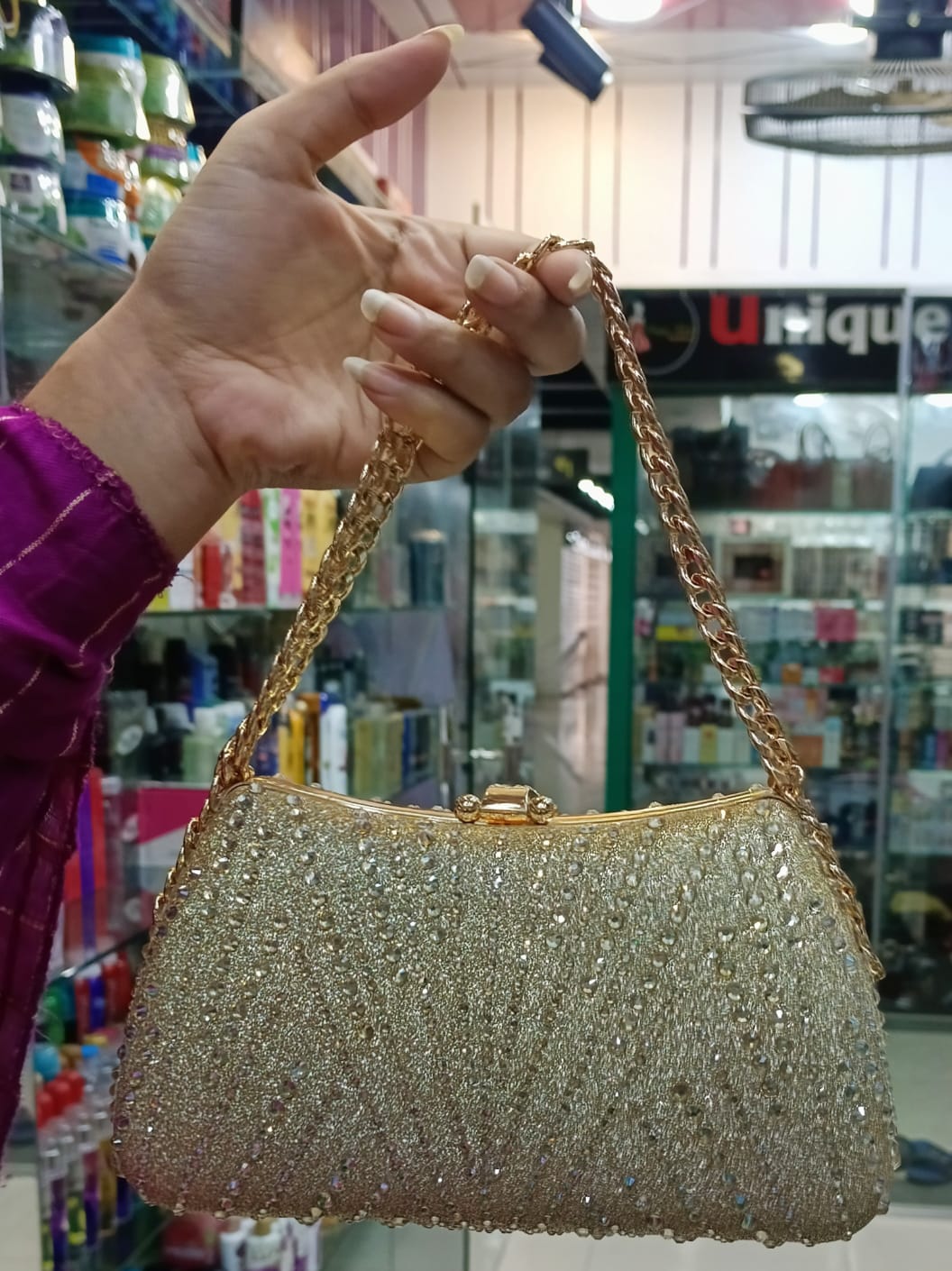 Picture of International China product Fashion Bag light weight ladies bag one chamber stone party bag for female- 1 piece