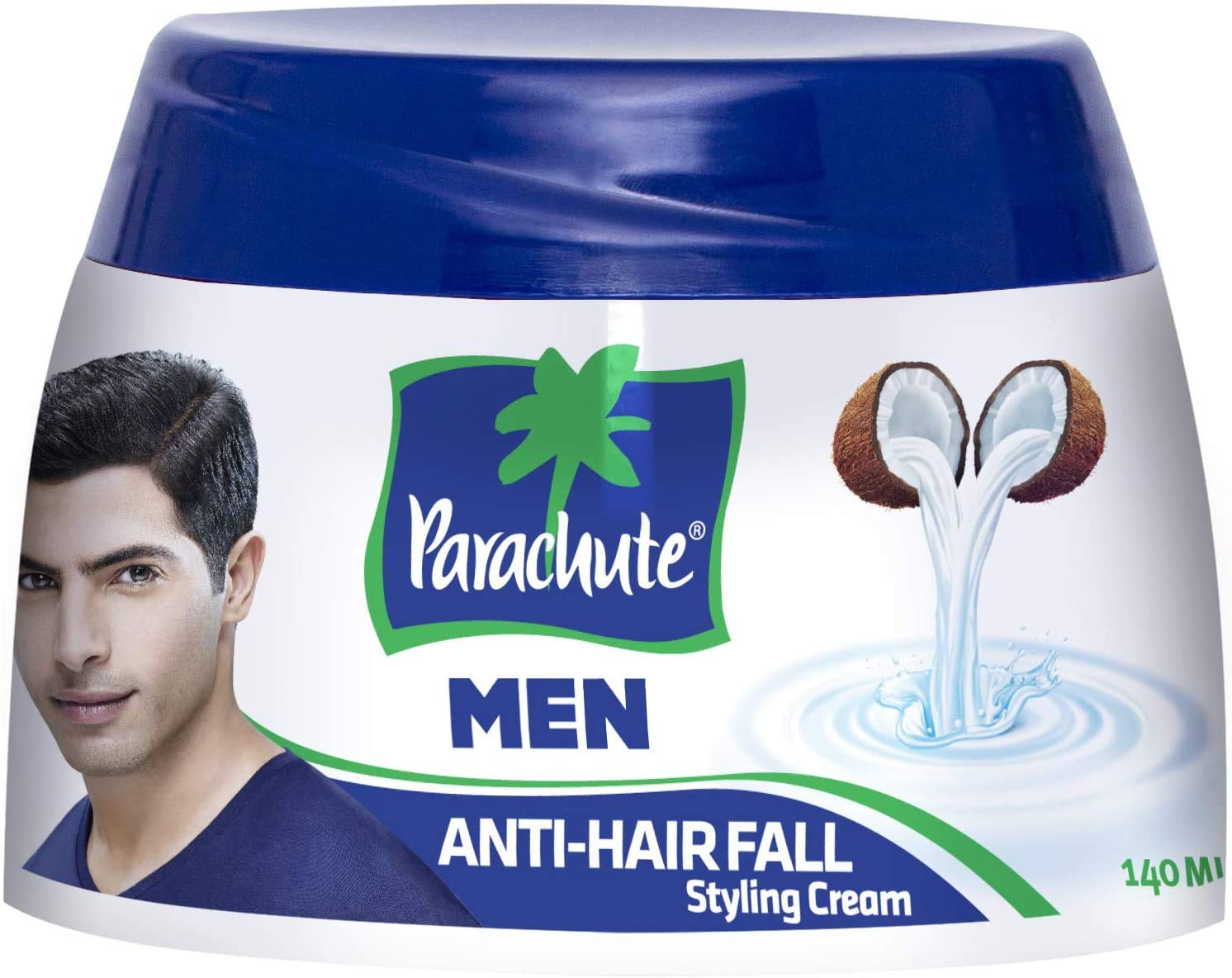 Picture of 140 ml Parachute Men Anti Dandruff Hair cream International UAE product used for male