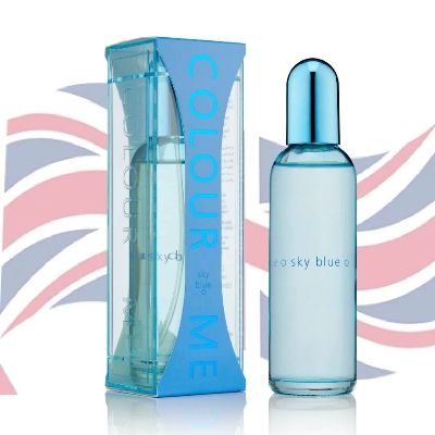 Picture of 100 ml Colour Me Sky Blue Body perfume party scent International England product Used for female