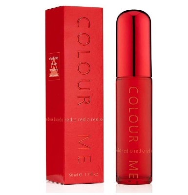 Picture of 50 ml Colour Me Red Body perfume party scent International England product Used for female