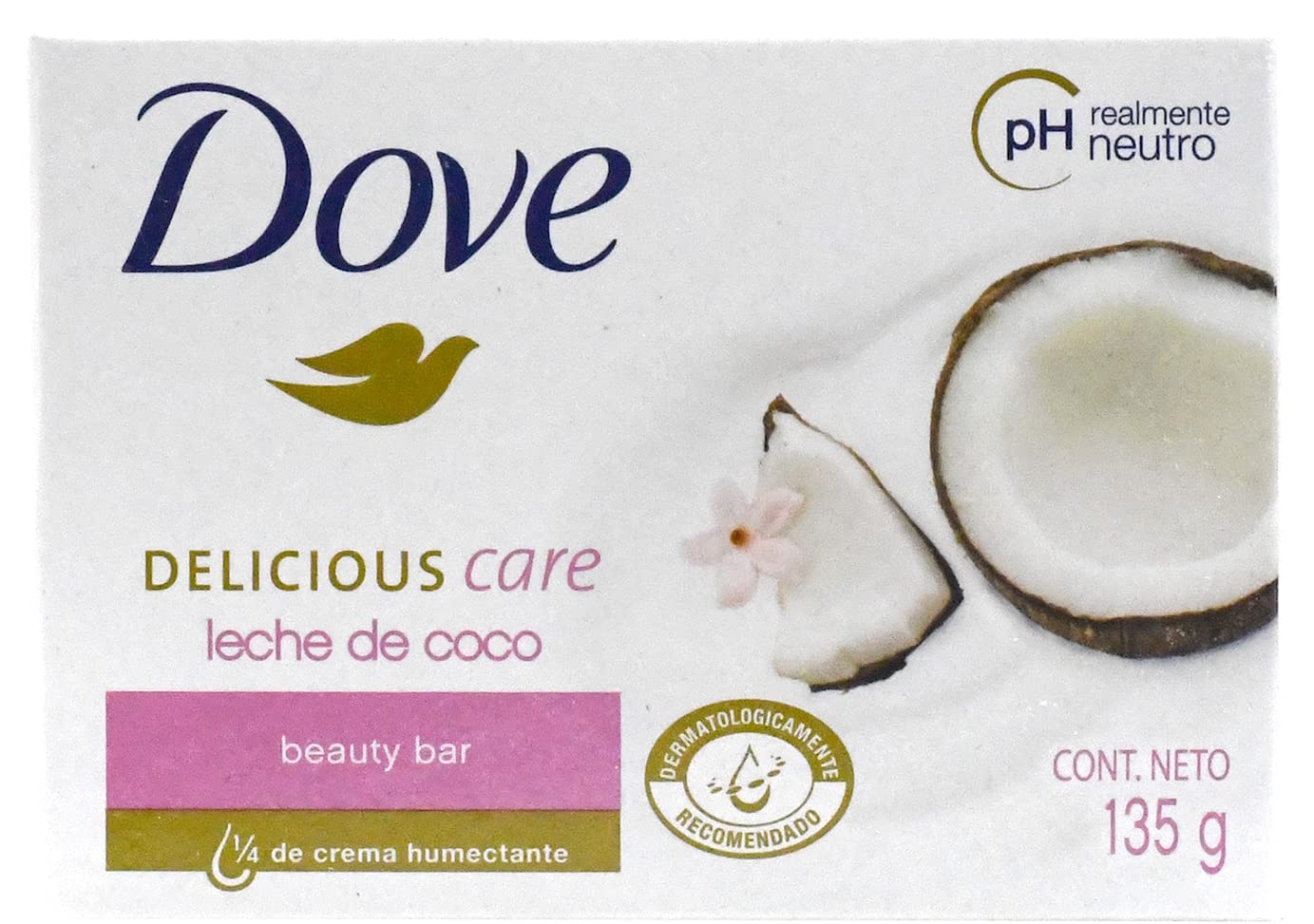 Picture of 135 gm Dove Delicious care Coconut milk Body Soap International Europe Country product used for male/female