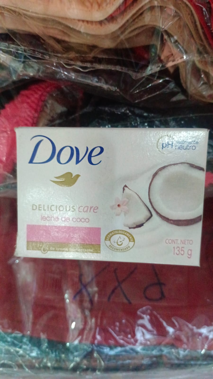Picture of 135 gm Dove Delicious care Coconut milk Body Soap International Europe Country product used for male/female