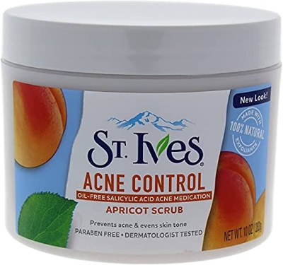 Picture of 283 GM St. Ives Acne control Apricot scrub International USA product used for male / female