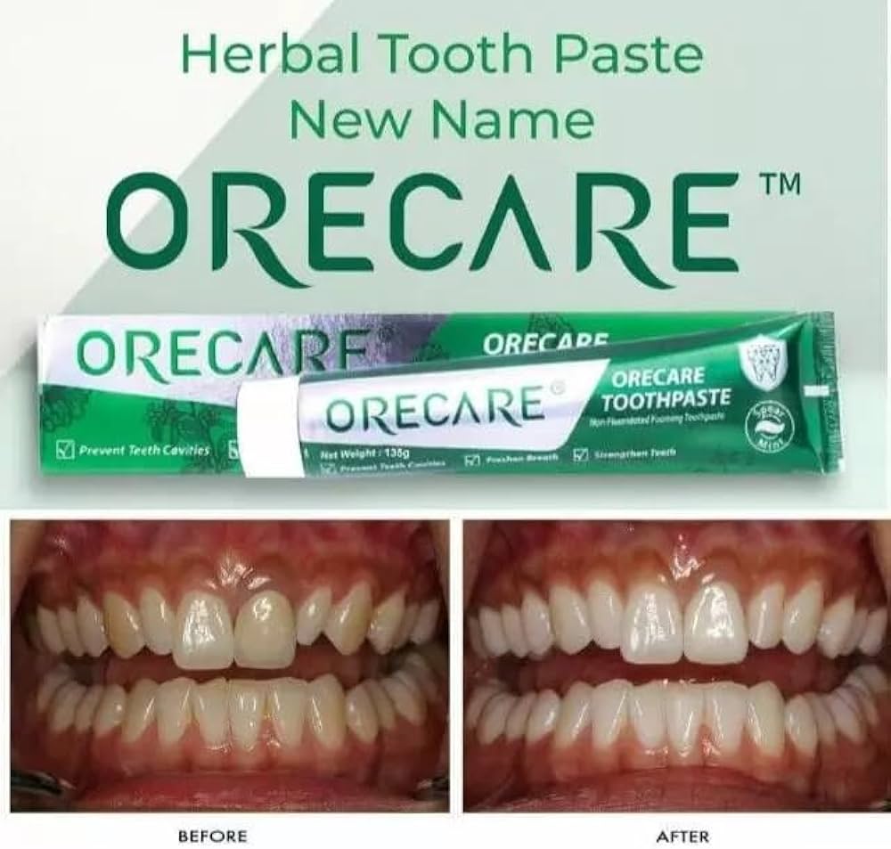 Picture of 135 gm ORECARE Herbal Toothpaste International China product used for male female
