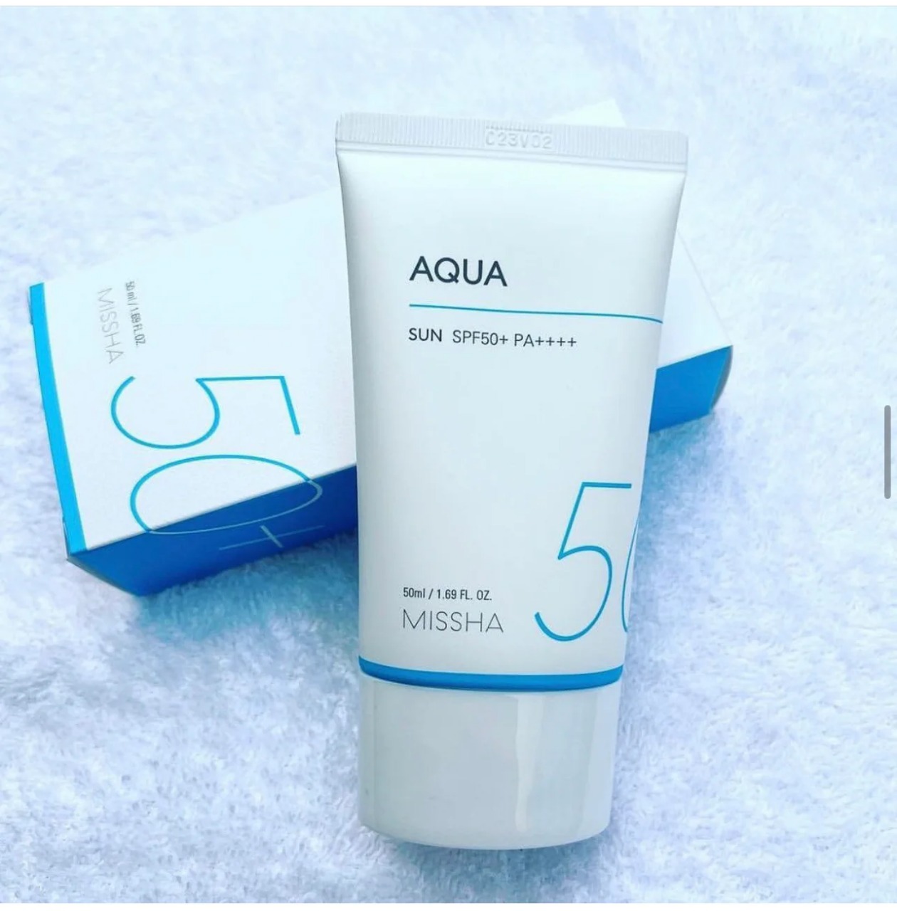 Picture of 50 ml Korean product Sunscreen Missha All Around Safe Block Aqua Sun SPF50+ /PA++++